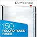 Boorum & Pease 21150R Columnar Accounting Book, Record Rule, Black Cover, 150 Pages, 8 1/8 x 10 3/8