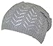 D&Y Women's Loose Knit Lightweight Chevron Pattern Beanie/Skull Cap (One Size)