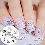 Born Pretty Nail Art Stamp Template Image Plate Halloween Witch BP81