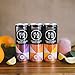 MATI Plant-Powered Sparkling Organic Energy Drink, Variety Pack, Peach Mango + Citrus + Passion Fruit, 40 Calories, 12 Fl Oz, Pack of 12