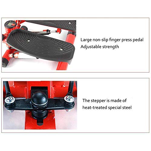 KENL-Fitness-Mini-Stepper-Step-Trainer-Equipment-Household-Gym-Hydraulic-Mute-Stepper-with-Resistance-Bands-Mini-Stepper-Fitness-Cardio-Exercise-Trainerwith-LCD-Monitor-and-Resistance-Bands
