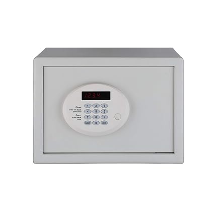 Ozone Mild Steel Electronic Motorised Safe (Ivory, 10-Pieces)