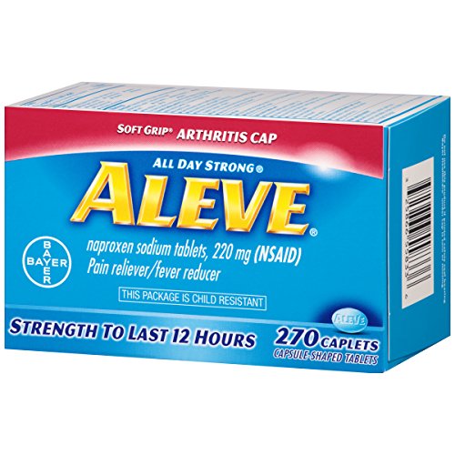 Aleve Soft Grip Arthritis Cap Caplets with Naproxen Sodium, 220mg