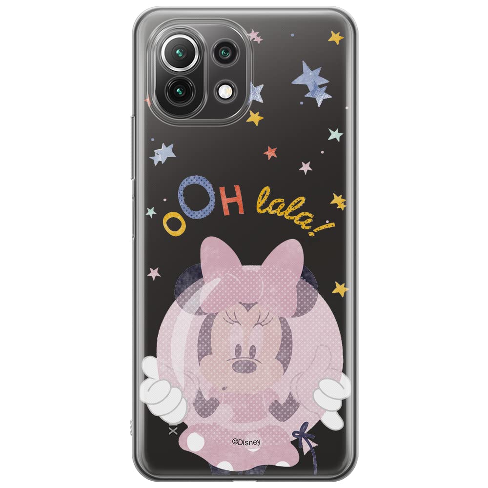 ERT GROUP mobile phone case for Xiaomi 11 Lite 4G/5G original and officially Licensed Disney pattern Minnie 046, partially transparent