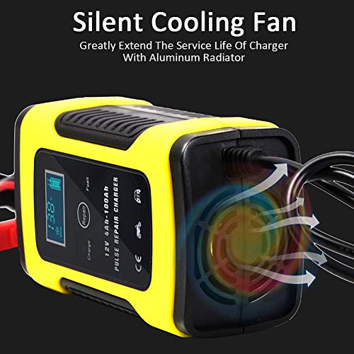 Ksruee 12V 6A Universal Repair Type Lead Acid Storage Charger Motorcycle Car Battery Charger Fully Intelligent