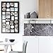 Adeco [PF9105] Decorative Black Wood Wall Hanging Collage Picture Photo Frame, 29 Openings, Various Sizes between 3.25x2.75