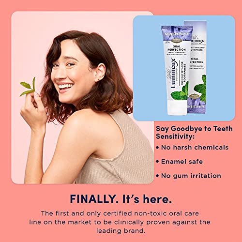 Lumineux Sensitivity Toothpaste Fluoride Free, Certified NonToxic NO Artificial Flavors