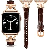 mxiixnai Leather Band Compatible with Apple Watch