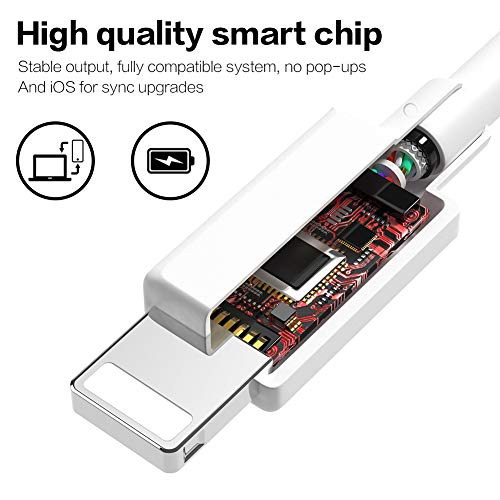 image for TNSO MFi Certified Phone Cable 4Pack 3FT 6FT 6FT 10FT USB Charging & S