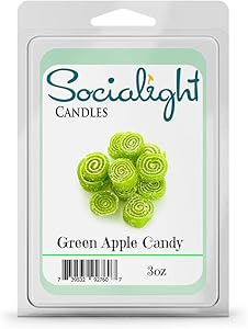 Socialight Candles Green Apple Candy Scented Wax Melts