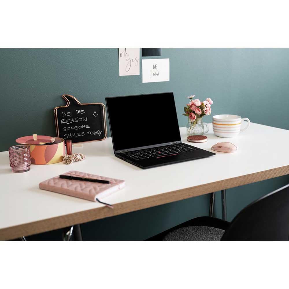 CHERRY GENTIX BT, kabellose Bluetooth Maus, Multi-Device Funktion für bis zu 3 Endgeräte, umschaltbare Auflösung (1000/2000 DPI), 7 Tasten und Scrollrad, batteriebetrieben, Cherry Blossom 2