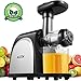 Aicok Juicer Slow Masticating Juice Extractor with Quiet Motor, Cold Press Machine Higher Juicer Yield and Drier Pulp with Reverse Function for Vegetable and Fruit