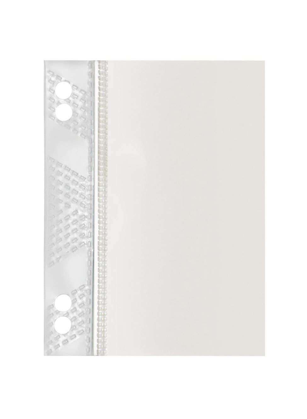 VELOFLEX 2006500 Double Staple Filing Strips 6 x 10 cm Polypropylene Film Pack of 50 Self-Adhesive Transparent