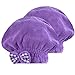 SOFTOWN Microfiber Hair Drying Towel Wrap Super Absorbent for Women with Short Hair (9 x 12 inch, Purple-Short-2 Pack)