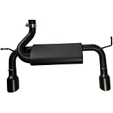 ETL Performance Exhaust Muffler System Kit for 2007-2018 Wrangler JK 2/4 Door Axle-Back Exhaust Kit JK Muffler Exhaust System