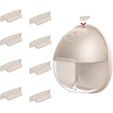 8pcs Breast Pump Spout Cap for eufy Wearable Breast Pump S1 Pro/S1/E20/E10, Replace Spout Cover for eufy Pump, Made by BDICOVE, Not Original Parts