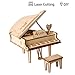 TG402 3D Wooden Puzzle Grand Piano Toy Gift for Kids Teens Adults Wood Craft Kits Brain Teaser Puzzle
