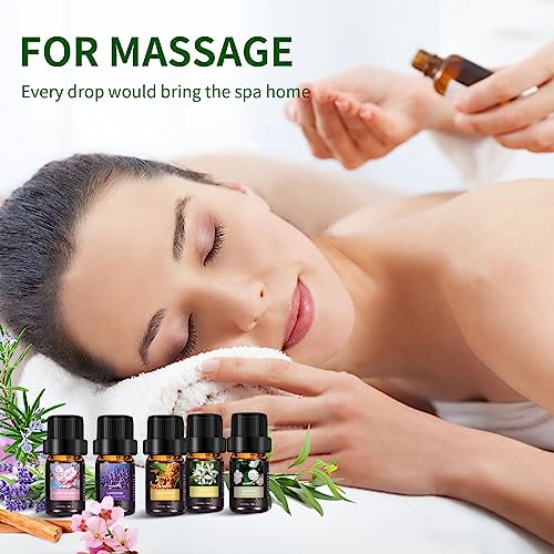 Wuhura Essential Oils Set, Natural Essential Oils 36 x 5ML, Aromatherapy Essential Oils for Diffuser, Humidifier, Massage, Skin Care, Candle Soap Making