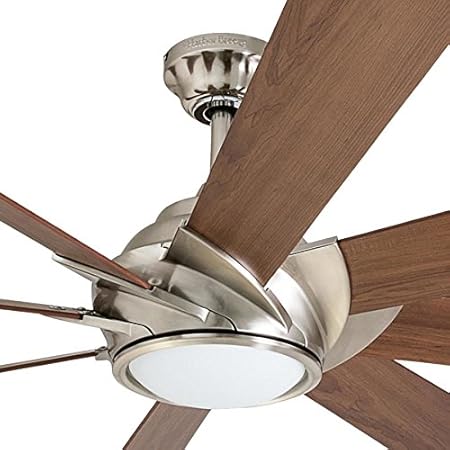 Harbor Breeze Hydra 70 Inch Brushed Nickel Indoor Ceiling Fan With