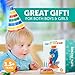 BOOBAALOO Dolphin Bath Toy - Baby Toys for Toddlers and Infants - Fun, Interactive and Developmental Toys for Babies Making Bath Time Fun