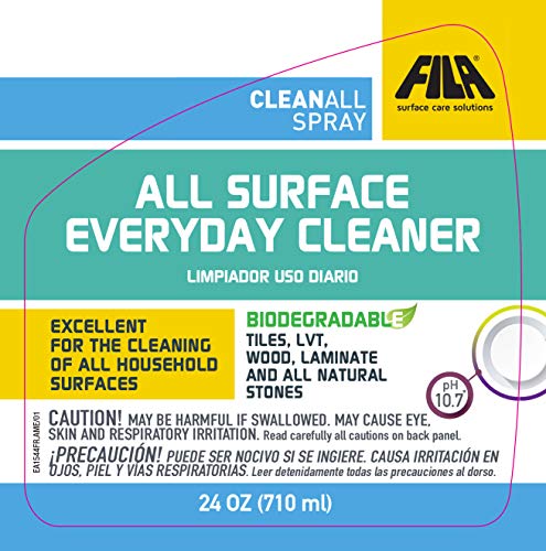 FILA Surface Care Solutions CLEANALL Spray: Mild Detergent, All Purpose Cleaner, Suitable to Clean The Whole House Daily, Works on All Surfaces, 24 OZ - Thumbnail 3