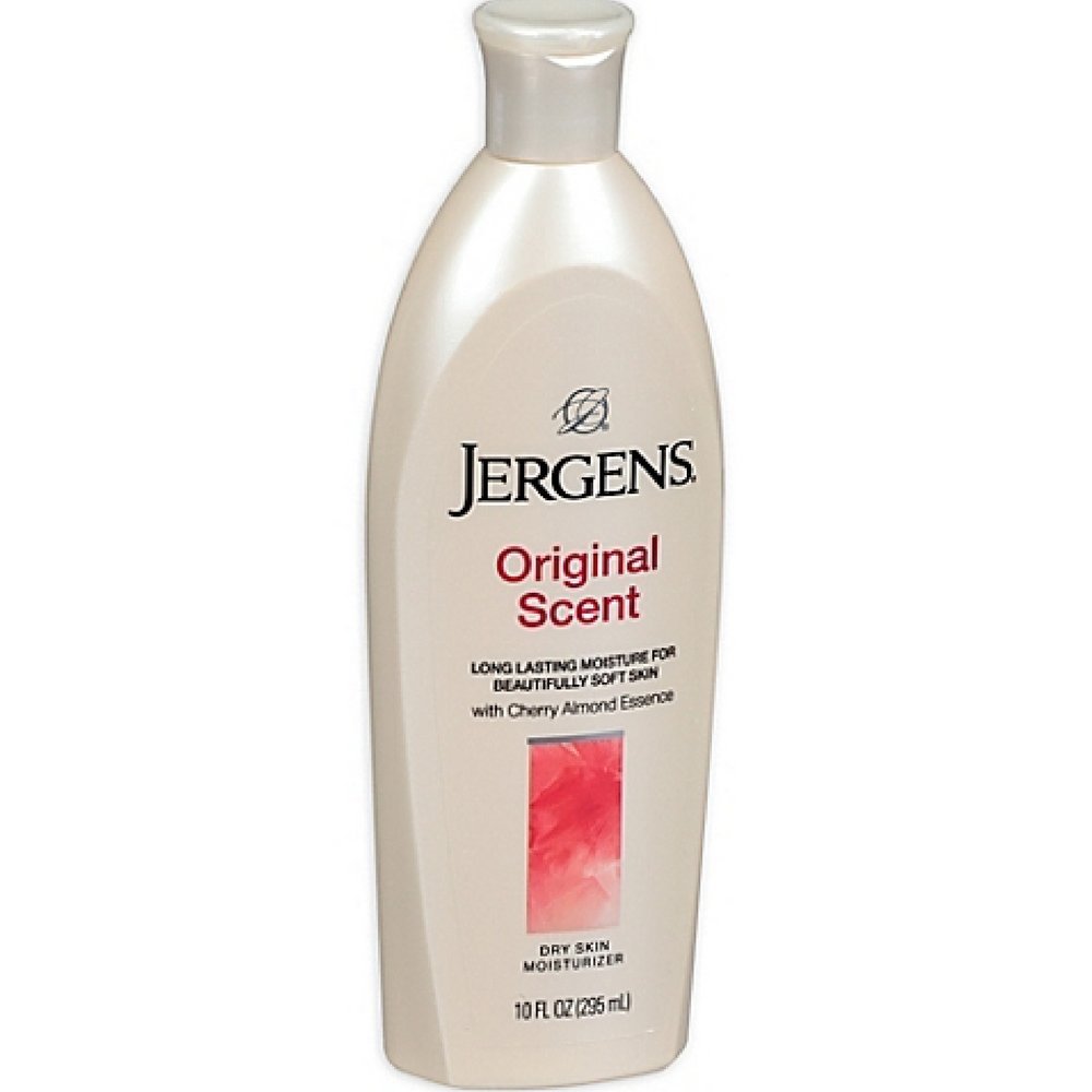 Jergens Original Scent Dry Skin Moisturizer with Cherry Almond Essence 10 oz, 283.5 g (Pack of 1)