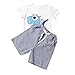 DaySeventh 1Set Summer Toddler Infant Boys Fake Printed T-shirt+Pants Clothing