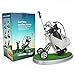 Hankerlife Golf Pens with Golf Bag Holder, with 3 Pieces Aluminum Pen Office Desk Golf Bag Pencil Holder for Fathers Day,Golf Souvenirs Unique Gifts for Golfer Fans Coworker (White and Black)