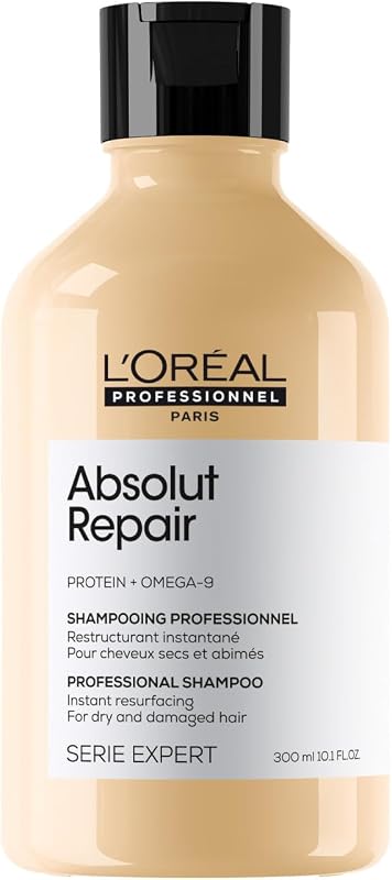 L'Oréal Professionnel Reparierendes Haarshampoo für strapaziertes und trockenes Haar, Mit Quinoa, Serie Expert, Absolut Repair Shampoo, 300 ml