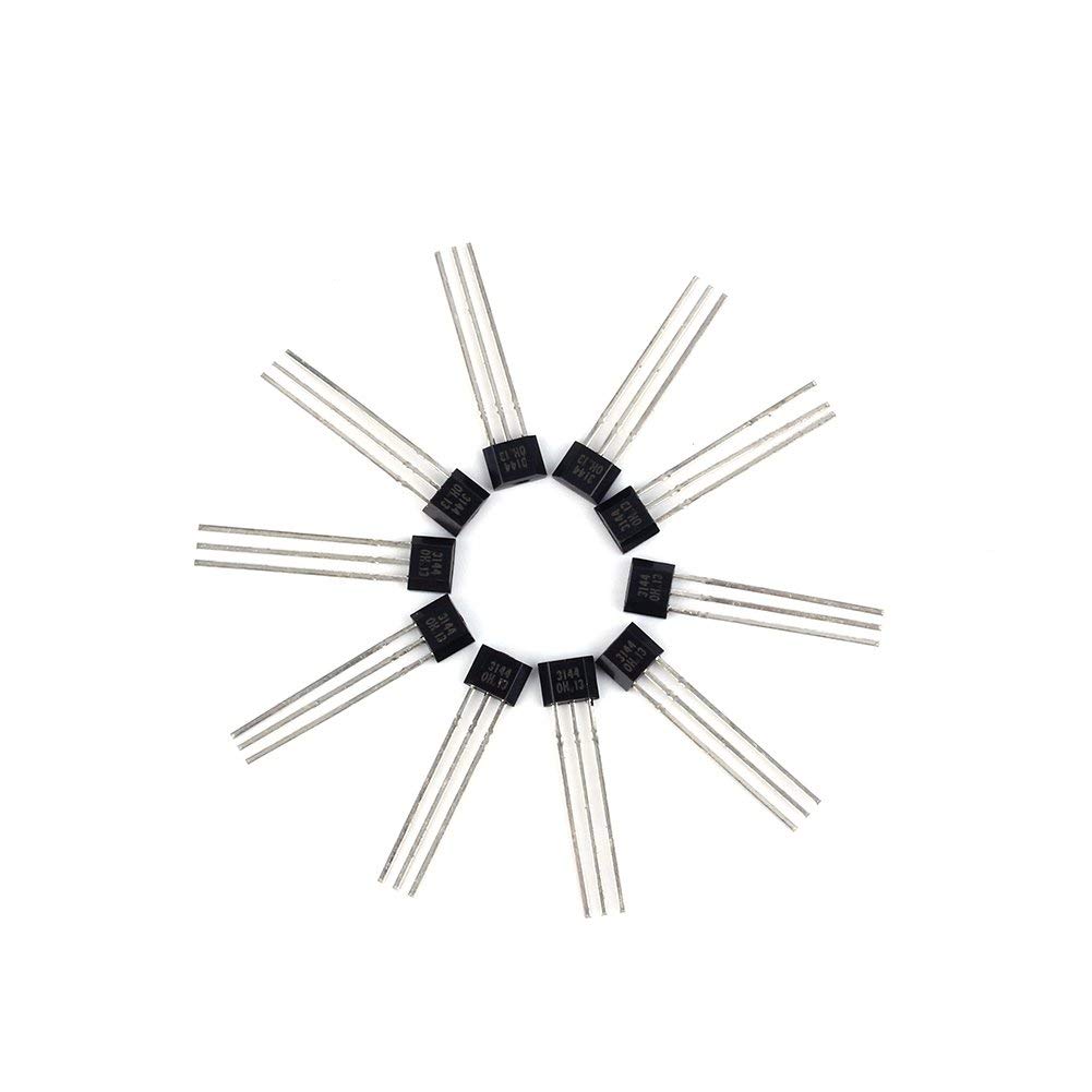 Pack of 10 A3144E 3144 OH3144E Hall, SIP Three-Pin Effect Sensor