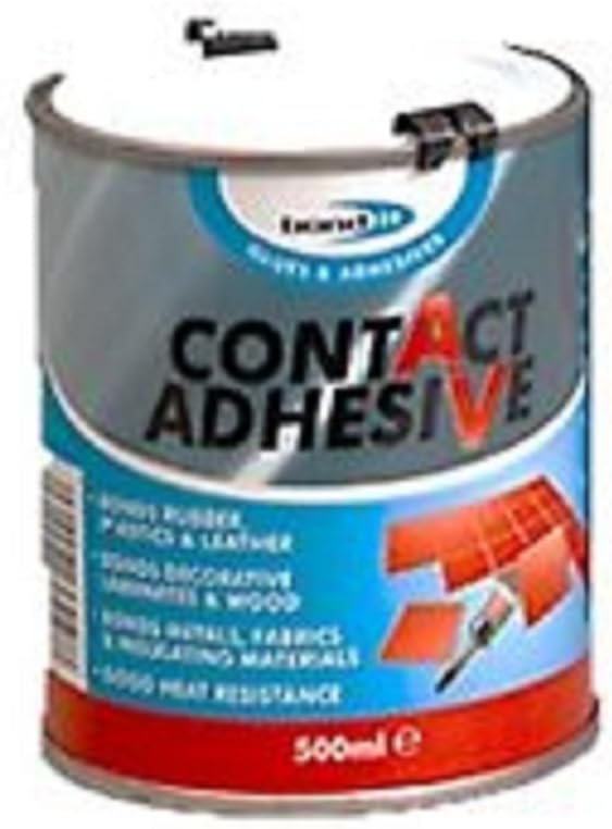 CONTACT ADHESIVE GLUE 500ML TIN BONDS RUBBER PLASTIC LEATHER LAMINATES