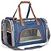 Airline Approved Soft Sided Pet Carrier by Mr. Peanut's, Low Profile Travel Tote with Fleece Bedding, Premium Zippers & Metal Safety Clasp, Under Seat Compatibility, Perfect for Cats and Small Dogs
