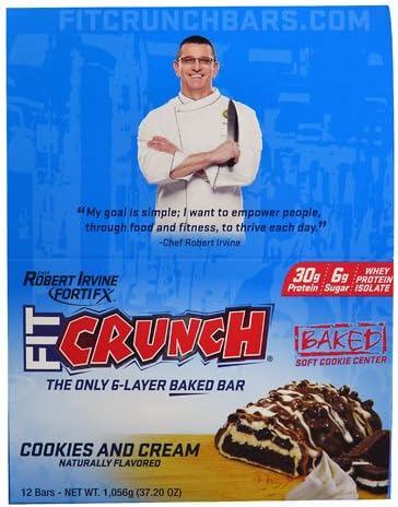 FortiFx Fit CrunchTM Bar Cookies and Cream -- 12 Bars