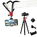 Flexible Tripod，12 Inch Phone Tripod with Wireless Remote Shutter for iPhone and Android Phone, Action Camera Tripod for GoPro Canon Nikon DSLR
