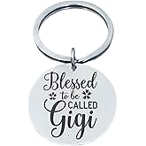 Gigi Keychain, Stainless Steel Blessed to Be Called Gigi Key chain, Gigi Gift, Grandma Jewelry Makes Great Grandma Gifts