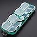 Yosoo Small 10 Compartments Waterproof Hard Fishing Tackle Box Case, Hooks Lure Baits Storage Box
