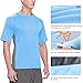 baleaf Men's Short Sleeve Sun Protection Rashguard Swim Shirt UPF 50+ Lake Blue M
