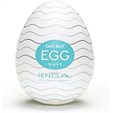 TENGA Easy Beat EGG Mens Portable Pleasure Device, Male Sleeve Stroker EGG-001 Wavy