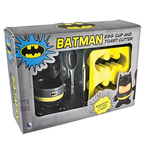 Breakfast Batman Hard Boiled Egg Holder and Toast Cutter Ages 5+