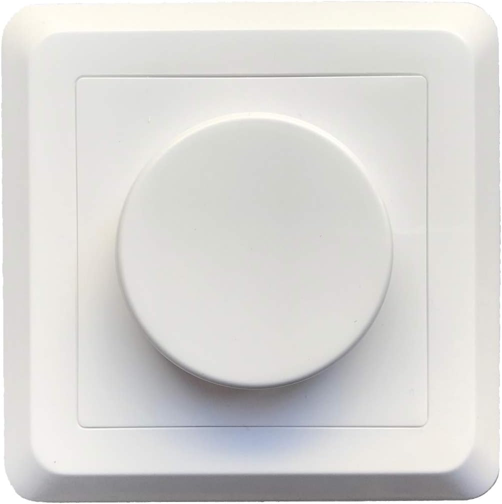 greenandco® gc-200 Flush-Mounted 2-Way LED Dimmer Switch 1-200 W, Also Works with Halogen and Incandescent Bulbs, White - Image 4