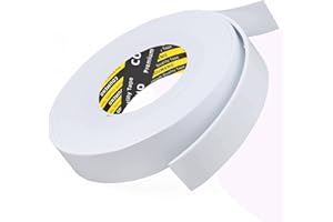 COUMENO Single-Sided EVA Foam Tape, Single-Sided Sealing Strip Foam Pad Sponge Tape,Self-Adhesive Insulation Sealing Tape (White) 1.18inX16.4FT