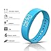 feifuns Smart Wristband Non-Bluetooth Pedometer Bracelet Fitness Tracker Smart Watch with Timer Vibration Alarm Step Calories Counter Distance Time/Date for Walk for Kids[Upgrade Version] (Blue)