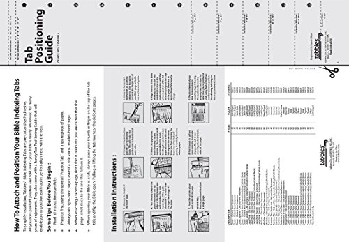Tabbies Gold-Edged Bible Indexing Tabs, Old & New Testament, 80 Tabs Including 64 Books & 16 Reference Tabs (58331) - Thumbnail 7