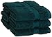 Superior Egyptian Cotton Pile Face Towel/Washcloth Set of 6, Ultra Soft Luxury Towels, Thick Plush Essentials, Absorbent Heavyweight, Guest Bath, Hotel, Spa, Home Bathroom, Shower Basics, Teal