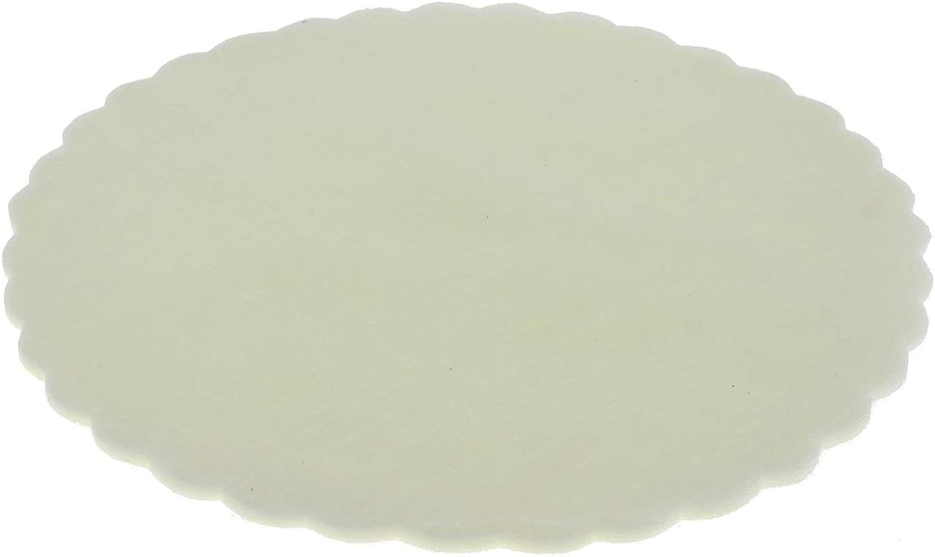 Anna Flowers - 100 x pz. Ply Made Tulle Organza for Christenings Communion Confirmation Wedding Birthday DIY Cream Wedding Favours Confetti dragees(Diameter 25 cm)