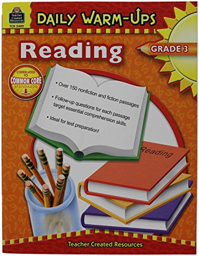 Teacher Created Resources Daily Warm-Ups: Reading Book, Grade 3