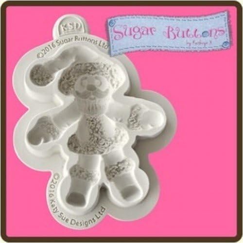 Sugar Buttons Cupcake Fondant Icing Embellishment Mould: Father Christmas Mould