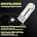 NAKOBO White Smart IC DC 9-30V 12v 24v T10 LED Bulb 2-SMD 3030 Chipset 194 921 168 W5W Wedge for Car Interior Dome Door Map Reading License Plate Turn Signal Light(pack of 4)