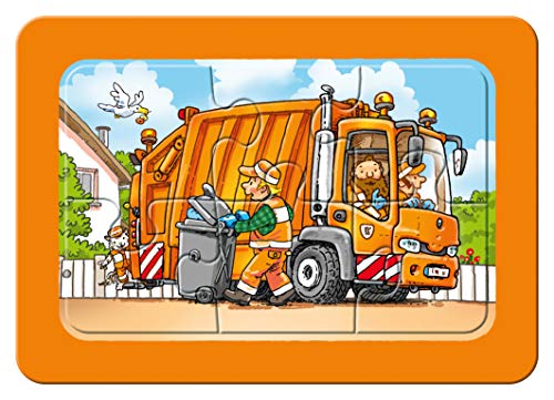 Ravensburger Kinderpuzzle 06944 - Müllabfuhr, Krankenwagen, Abschleppwagen - My first puzzle - Rahmenpuzzle – Bild 7