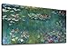 Canvas Wall Art Water Lilies by Claude Monet Painting Prints Extra Large Contemporary Artwork Modern Canvas Pictures for Home Office Wall Decor Living Room Bedroom Decoration 30